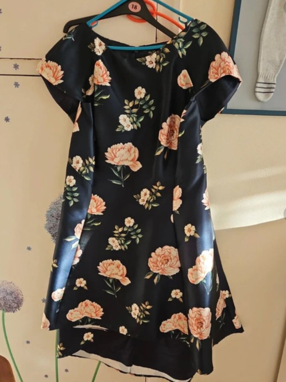 Chi Chi London Floral Navy Dress Size 26UK/22US